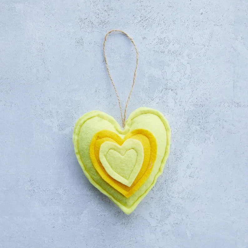 Felt Lavender heart, lavender filled heart, eco lavender heart