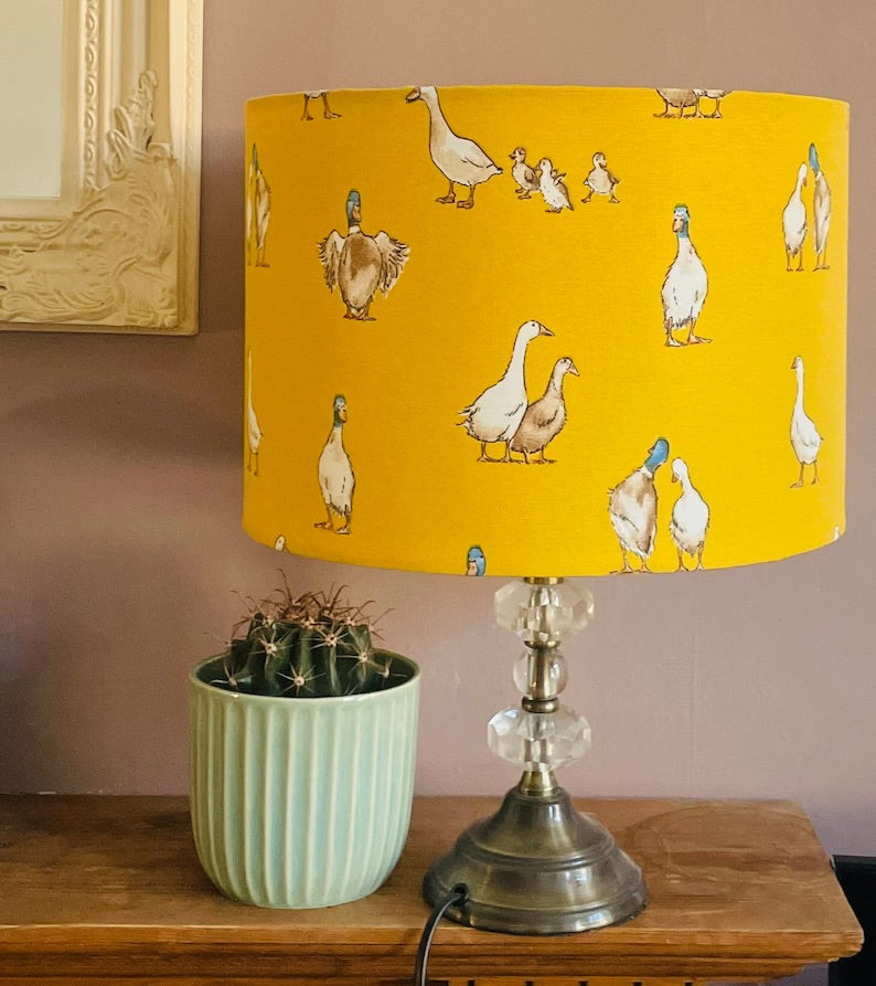 Duck lampshade, nursery decor, duckling lampshade