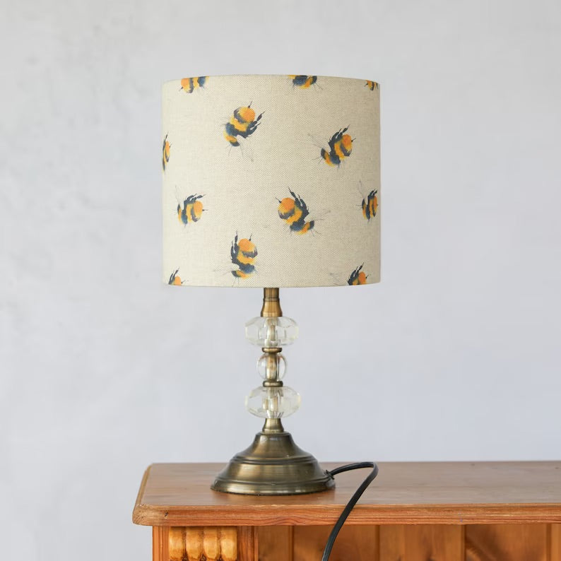 Bumblebee lampshade, bee light, bee lamp, honey bee light, honey bee lampshade