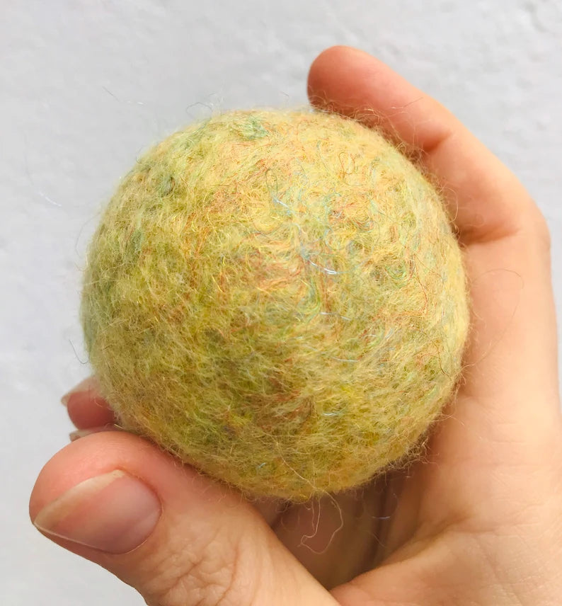 Felt glitter baubles