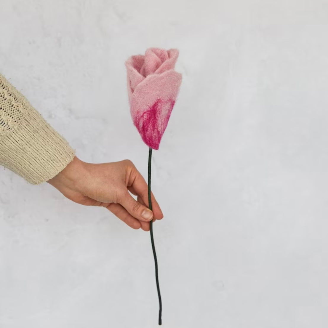 Felted tulips, felt tulips, eco friendly flowers