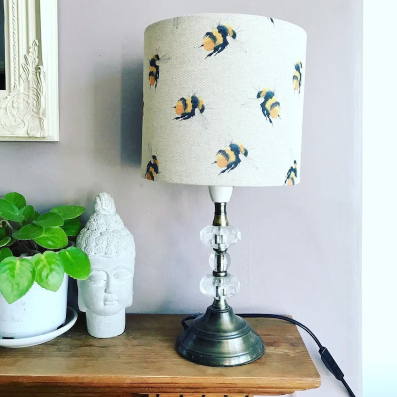 Bumblebee lampshade, bee light, bee lamp, honey bee light, honey bee lampshade