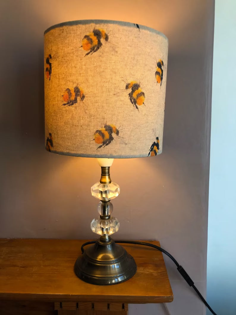 Bumblebee lampshade, bee light, bee lamp, honey bee light, honey bee lampshade