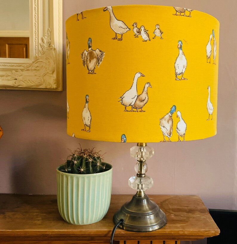 Duck lampshade, nursery decor, duckling lampshade