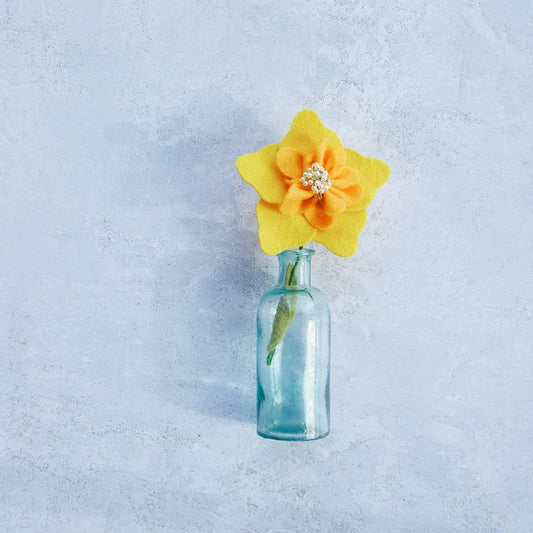 Felt flower daffodil