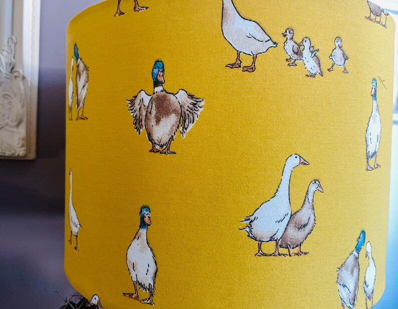 Duck lampshade, nursery decor, duckling lampshade