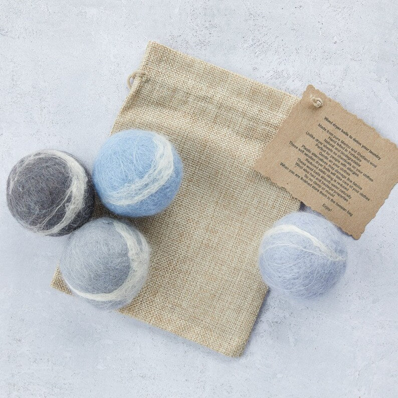 Eco laundry balls, woollen eco dryer balls, felt dryer balls