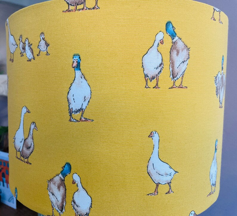 Duck lampshade, nursery decor, duckling lampshade