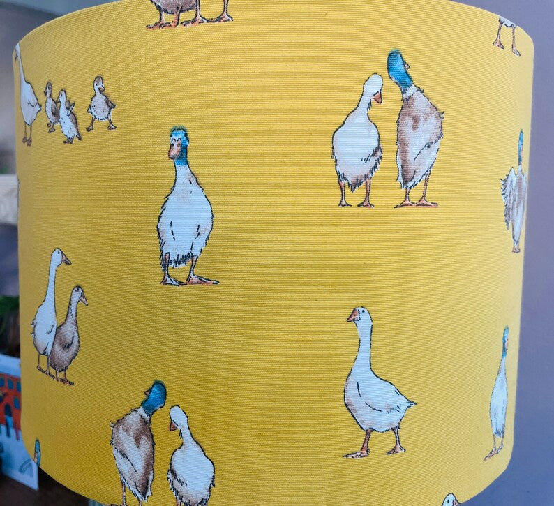 Duck lampshade, nursery decor, duckling lampshade