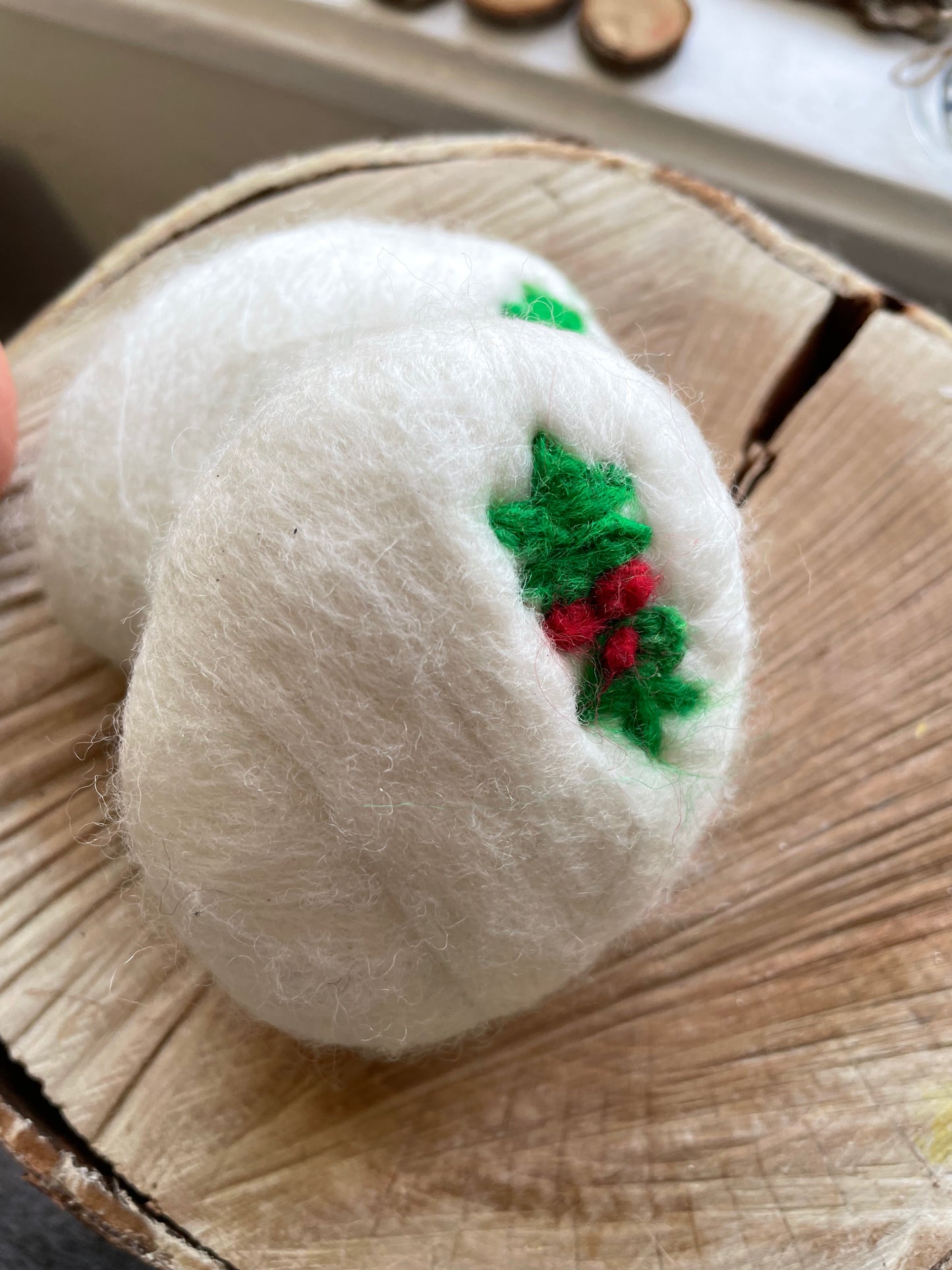 Felted Christmas soap