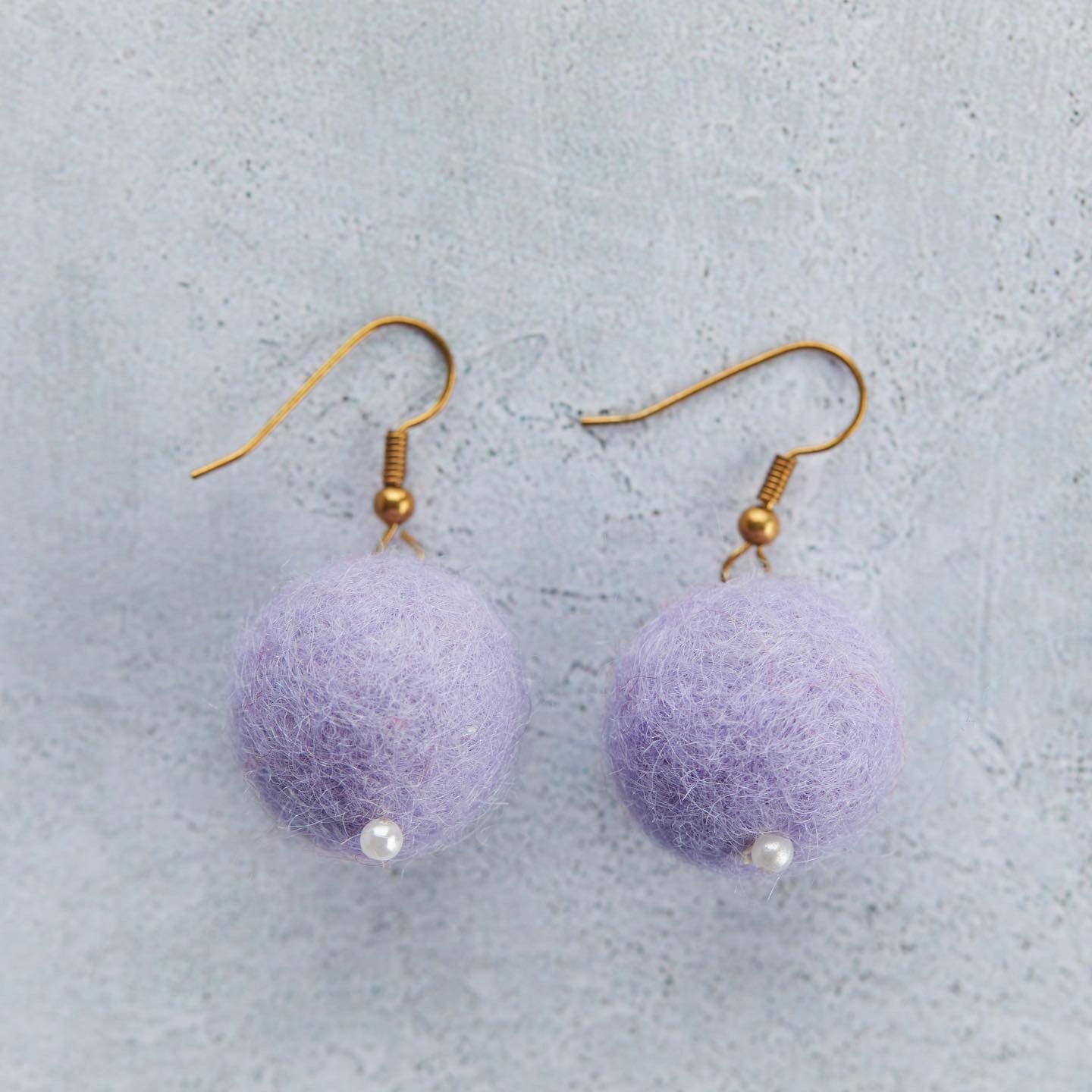 Yarn ball sale earrings