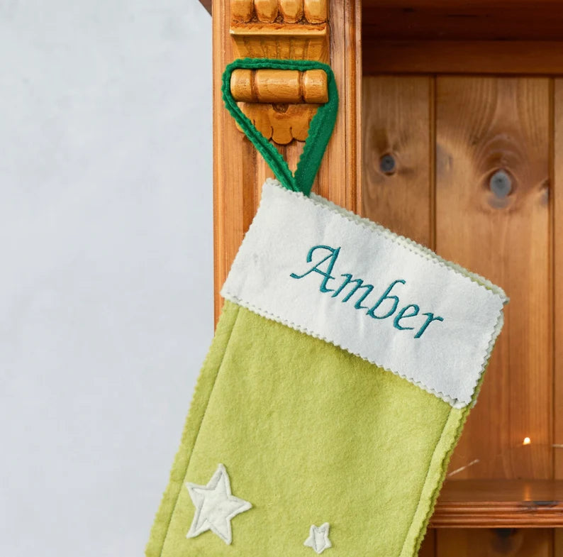 Felt Christmas stockings, felted stocking,