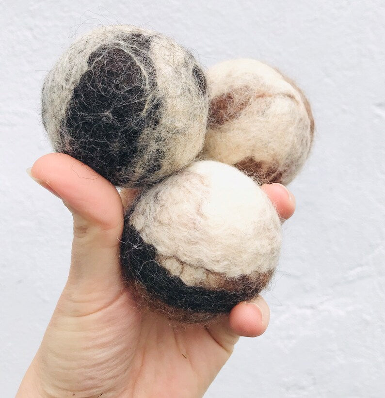 Felted ball bowl decorations